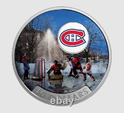 2017 Canada $10 NHL Hockey Teams Montreal Canadiens Ngc Pf70 Matte Silver Coin