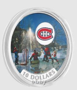 2017 Canada $10 NHL Hockey Teams Montreal Canadiens Ngc Pf70 Matte Silver Coin