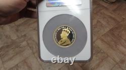 2017 Canada 100th Anniversary. 9999 Silver 2oz. Half Dollar Gilt Gild NGC PF 69