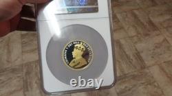 2017 Canada 100th Anniversary. 9999 Silver 2oz. Half Dollar Gilt Gild NGC PF 69