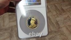 2017 Canada 100th Anniversary. 9999 Silver 2oz. Half Dollar Gilt Gild NGC PF 69