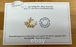 2017 Canada 150 Our Home and Native Land Special Edition Silver Proof 7-Coin Set