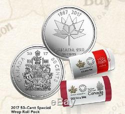 2017 Canada 150 Silver Dollar Proof Set & 2 x 50-CENT SPECIAL WRAP ROLLS