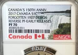 2017 Canada 1C 1 Oz Forgotten 1927 Design NGC Reverse Proof 70 Early Releases