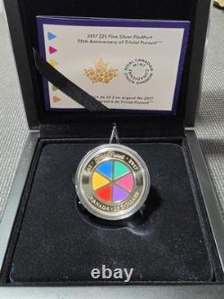 2017 Canada $25 Fine Silver Piedfort 35th Anniversary of Trivial Pursuit
