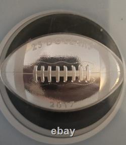 2017 Canada $25 Silver Football Proof 1st Day NGC GEM PROOF Joe Theismann Signed