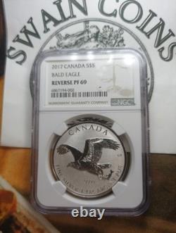 2017 Canada $5 Bald Eagle Reverse Proof 69 E145
