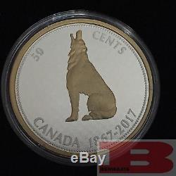 2017 Canada Big Coin Series 6x 5 oz Gold-Plated Silver Coins & Collector Case