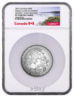 2017 Canada Maple Leaves Motion Domed 5 oz Silver $50 NGC PF70 UC ER SKU47103