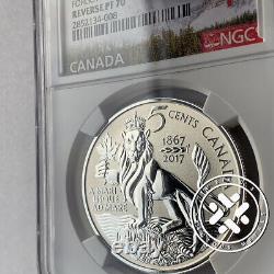 2017 Canada NGC Reverse Proof 70 $5C 1 oz CANADA FORGOTTEN 1927 DESIGN