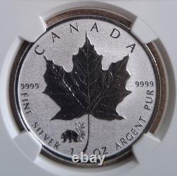 2017 Canada Ngc 1st Releases Rev Pf70 Silver Maple Leaf Panda Privy S$5! Rare