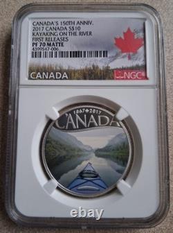 2017 Canada Ngc First Releases Pf70 Matte Kayaking On The River S$10! Pop 33