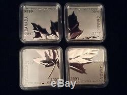 2017 Canada Reverse Proof Silver Maple Leaf Quartet (with OGP and COA)
