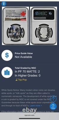 2017 Canada S$10.5 oz PF70 Silver Coin Passion to Play Vancouver Canucks 1 of 2