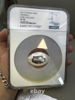 2017 Canada S$25.999 Silver Football NGC PF70 Early Releases