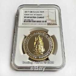 2017 Canada SALE Great Seal of Canada Gilt Silver Coin NGC Proof 69 UC