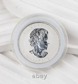 2017 Canada Silver Maple Leaf $5 1 Oz Silver Reverse Proof Rooster Privy 1502B