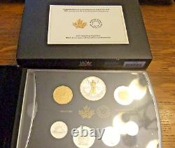 2017 Canada Silver Proof Set. Canadian Confederation 150th Anniversary, CoA+Box