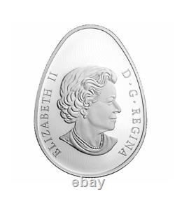 2017 Canada Traditional Ukrainian Pysanka Egg-Shaped $20 Proof Silver Coin