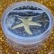 2017 Canadian $20.999 Silver 1 oz Sea Atlantic Starfish, Gold Gilt, COA, Case