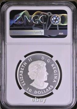 2017 DOG SLEDDING NORTHERN LIGHTS. 999 SILVER COIN CANADA NGC PF70 Mint 8500