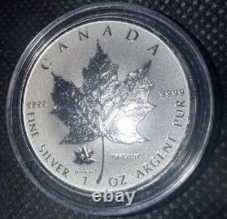 2017 Elizabeth II Canada $5 Pure Silver Reverse Proof Coin Lustrous