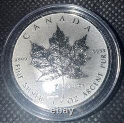 2017 Elizabeth II Canada $5 Pure Silver Reverse Proof Coin Lustrous