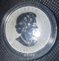2017 Elizabeth II Canada $5 Pure Silver Reverse Proof Coin Lustrous