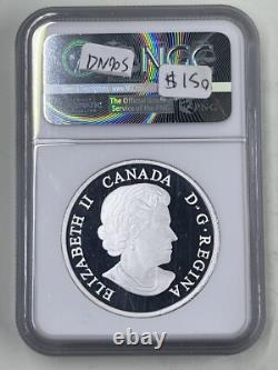 2017 NGC PF70 Ultra Cameo Canada S$20 Birch Leaves Drusy Stone