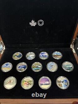 2017 Royal Canadian Mint 13 coin set 1/2 oz. Pure Silver 10 Dollar withDeluxe Case