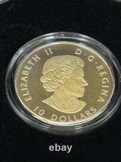 2017 Royal Canadian Mint 13 coin set 1/2 oz. Pure Silver 10 Dollar withDeluxe Case