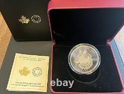 2017 The Great Grey Wolf Zentangle Art Proof $30 2oz Silver Coin Canada COA