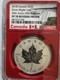 2018 1oz 9999 FINE SILVER MAPLE LEAF 30th ANNIV. 1st RELEASE NGC PF 70 REV PF