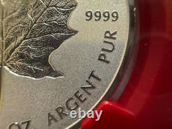 2018 1oz 9999 FINE SILVER MAPLE LEAF 30th ANNIV. 1st RELEASE NGC PF 70 REV PF