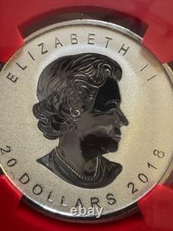 2018 1oz 9999 FINE SILVER MAPLE LEAF 30th ANNIV. 1st RELEASE NGC PF 70 REV PF