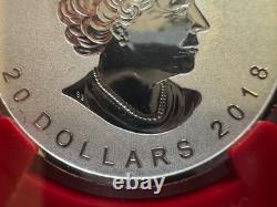 2018 1oz 9999 FINE SILVER MAPLE LEAF 30th ANNIV. 1st RELEASE NGC PF 70 REV PF
