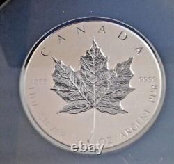 2018 3oz Canada Silver $50 Maple Leaf Incuse NGC PF 69 Reverse Proof With CoA