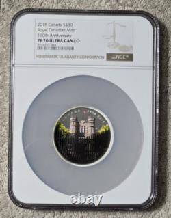 2018 CANADA $30 110th ANNIV ROYAL CANADAIN MINT NGC PF70 UC 999 SILVER COIN