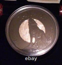 2018 Canada 1 Oz Nocturnal By Nature The Howling Wolf Silver Coin W Box & Coa