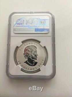 2018 Canada 1 oz Silver Maple Leaf Incuse Reverse Proof $20 NGC PF 70