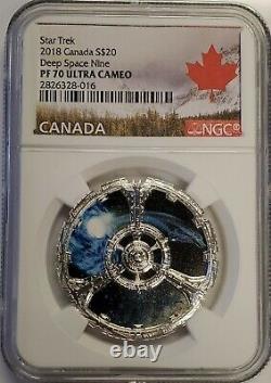 2018 Canada $20 1 oz Star Trek Deep Space Nine Proof Silver Coin NGC PF70 UC