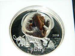 2018 Canada $20 Frozen In Ice Woolly Mammoth Silver Coin Ngc Pf69 Ultra Cameo