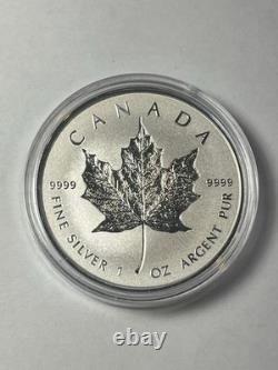 2018 Canada $20 Rev. Proof 30th Anniv. Maple Leaf 1 oz. 9999 Silver Coin, No Box