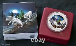 2018 Canada $20 silver coin- Geometric Fauna series -Grey Wolves