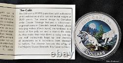 2018 Canada $20 silver coin- Geometric Fauna series -Grey Wolves