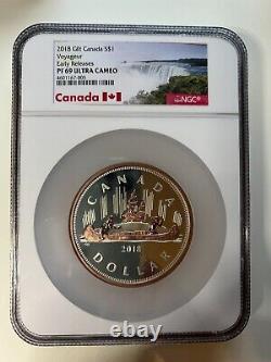 2018 Canada Big Coin Voyageur 5 oz Silver NGC PF69 Ultra Cameo Early Release