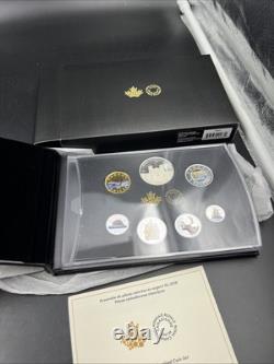 2018 Canada Fine Silver Colourized 6-Coin Proof Set Classic Coins #A