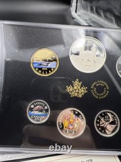 2018 Canada Fine Silver Colourized 6-Coin Proof Set Classic Coins #A