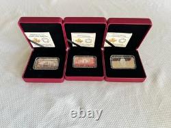 2018 Canada Fine Silver Proof Coins Canada's Historical Stamps Set Of Three