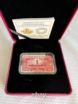 2018 Canada Fine Silver Proof Coins Canada's Historical Stamps Set Of Three